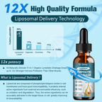 Liposomal Lymphatic Drainage Drops 11 in 1 Organic Lymphatic Drainage Supplement